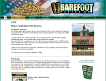 Tablet Screenshot of barefootpellet.com
